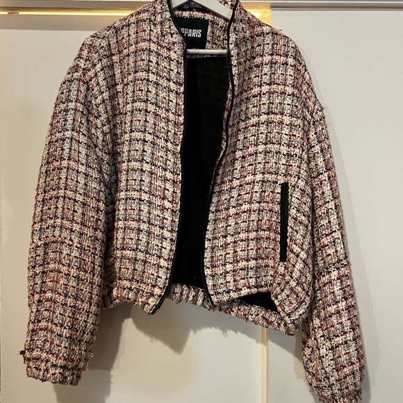 APPARIS tweed bomber jacket - Picture 3 of 6